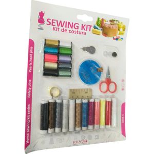 KKYJIA Sewing Kit Needles, Multiple Threads, Ruler, Buttons, Pin & Thread Scissor