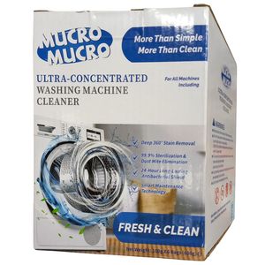 Mucro 100g×6Bags ULTRA-CONCENTRATED WASHING MACHINE CLEANER _ Deep Internal Cleaning, Odor Elimination , Sanitization , Efficiency Maintenance. 600g 