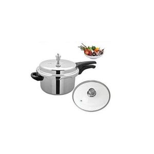 5 L Pressure Cooker With Glass Lid Aluminum 