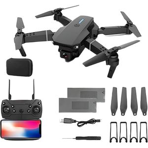 E88 Pro Foldable Mini D_rone – 4K HD Camera, FPV Real-Time Transmission, One-Key Landing & Trajectory Flight