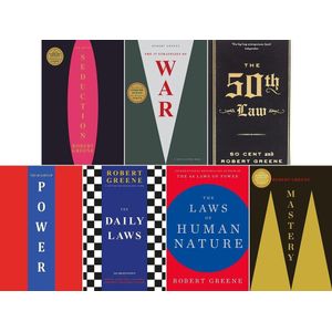 Home Robert Greene Complete 7 Books Collection Set (Power, Mastery, Human Nature, 33 strategies of War, 50TH Law, Seduction, Daily Laws)