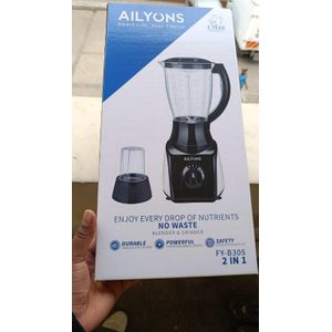 AILYONS B305 2 in 1 Blender With Grinder Machine - 1.5L, 300W