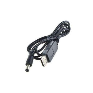 USB to DC Power Boost Converter Cable, 9V to 12V, 1A, 1000mm