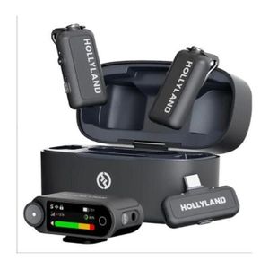 Hollyland  LARK MAX 2 Combo 2-Person Wireless Microphone System for Cameras and Mobile Devices (Space Gray, 2.4 GHz)LARK MAX 2