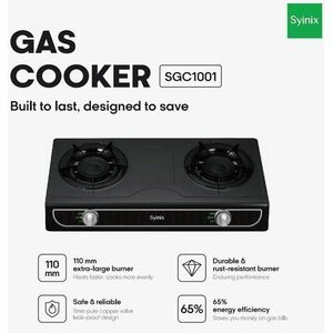 Syinix  2 burner stainless steel tabletop cooker 