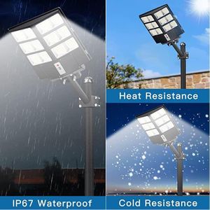 ALLTOP 1000w Black Double Sided Solar LED Streetlight