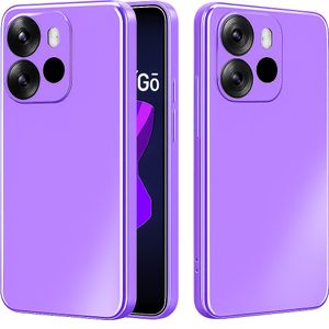 Soft Silicone Slim Fit Cover Anti-Scratch Shockproof Case for TECNO Pop 7 - Purple