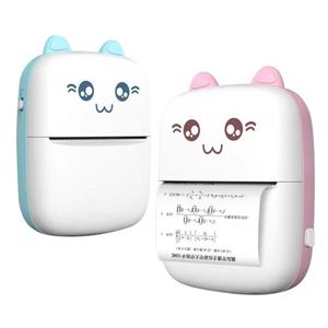 Mini Thermal Printer –  Clear Printing Ink-Less Bluetooth Thermal Printer for Android and iOS to Print Picture List, Memo Receipt, Tags, Barcode Labels