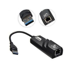 USB 3.0 SPEED TO RJ 45 External Network Card LAN Adapter 10/100/1000 Mbps Gigabit Ethernet(Black)
