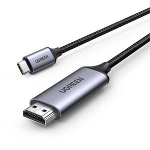 Ugreen  USB-C to HDMI 2.0 Cable (4K@30Hz), DP Alt Mode Supported, Aluminum Alloy Housing, 1.5m – Model MM142 (UG-50570)