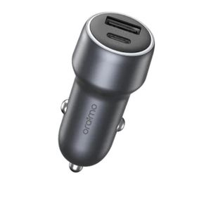 Oraimo Bullet 48 OCC-73D Car Charger – 48W Ultra Fast Charging – USB-A & Type-C Dual Output – Universal Compatibility – Compact & Solid Design