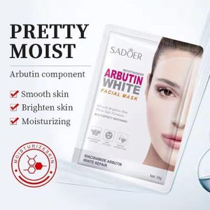SADOER 10 pieces of Nicotinamide + Alpha Arbutin Miracle Brightening Facial Masks
