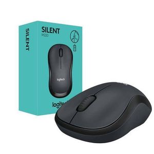 Logitech  M220 Silent Wireless Mouse – Ambidextrous, Ultra-Quiet, 18-Month Battery