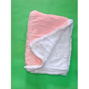 Soft and warm baby shawl (pink) 