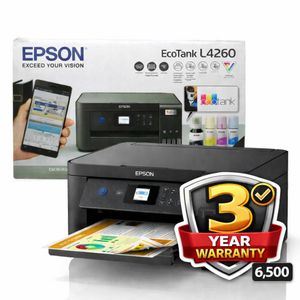 Epson EcoTank L4260 A4 Wi-Fi Duplex All-in-One Ink Tank Printer (Print, Scan & Copy) with Refillable Ink System – 3-Year Warranty