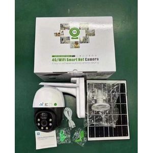 Single Lens Camera 4G SIM Wi-Fi with Pan Tilt 3MP 12x Zoom Outdoor PTZ IP65/66 Solar powered