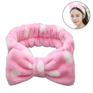 Women Beauty Headbands - Microfiber Bowtie Headbands , Comfort to Wash Makeup Shower Facial Skincare Spa Thick Hair Band for Girls