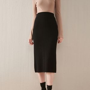 Fashion New Denim Skirt Button Irregular Slit Skirts High Waist Mid-Length  Sexy Skirt