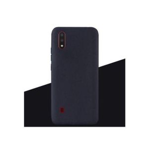 Black Soft Silicone Back Cover Case for Samsung Galaxy A01– Slim, Shockproof & Anti-Slip Protection