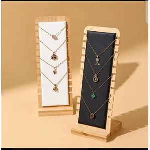 Vertical Necklace Holder Jewelry Organizer Stand Tree Rack Display Hanger for Earrings Bracelets Rings Necklace Storage Stand Space Saving Vanity Organizer for Women Girls