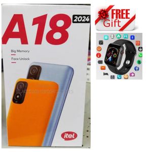 Itel A18 2024 (32GB+2GB) DISPLAY 5.0 INCHES 2400 BATTERY +SMARTWATCH