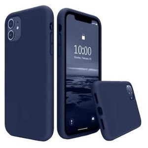 Soft Silicone Back Cover for iPhone 11 – Shockproof, Slim Fit, Anti-Fingerprint – Blue