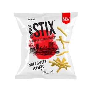 Urban Stix Crunchy Corn Snacks - Hot & Sweet Tomato - 35g