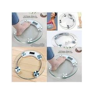  digital bathroom personal scale, featuring a clear LED display for easy reading. 