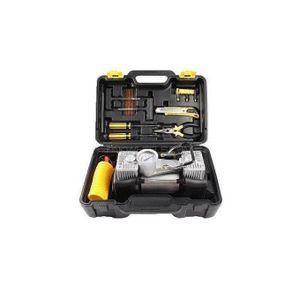2-Cylinder Car Air Compresor Pump 150PSI- Portable Heavy Duty Tyre Air Inflator And Tyre Repair Kit