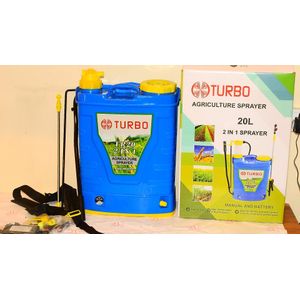 Turbo 2 in 1 knapsack sprayer battery and manual. 20l knapsack sprayer