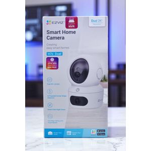 Ezviz H7c Dual 2K+ Smart Home WiFi Camera – Dual Lens Indoor Security Camera, AI Human Detection, Color Night Vision, Two-Way Audio, App Control