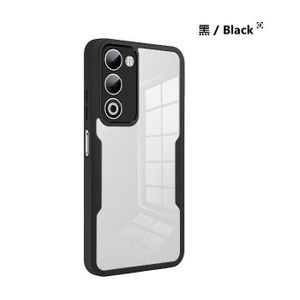 Oppo A5 Transparent, Clear And Colorless With Black Edges Unique And Stylish High Protection Phone Case/ Cover