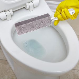 2 Pieces Pumice Cleaning Stone with Handle Pumice Stone Toilet Bowl Cleaner for Toilet, Bathtubs, Sinks, Swimming Pool, Grills, Kitchen, Household Cleaning