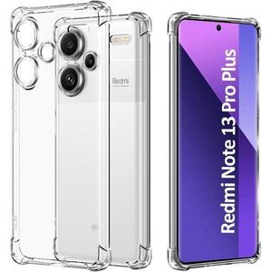 Xiaomi Redmi Note 13 Pro Plus 5G Phone Case, Clear TPU Four Corners Military-Grade Protection Cover Transparent Soft