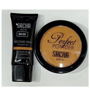 Sacha Matte 2 In 1 Perfect Powder + Second Skin Foundation