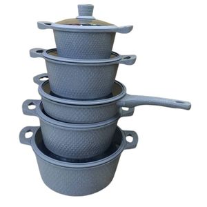 Bosch 10 Pcs Granite Non-Stick CookWare Set Pots Sufuria - 10 Pcs Granite Non-Stick CookWare Set Pots Sufuria