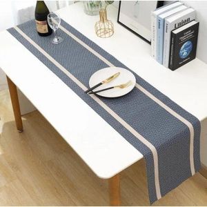 6pcs pvc table mats plus one table runner(30*180cm)