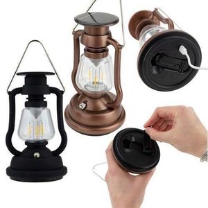 Solar Light Solar Rechargeable Camping Lamp Lantern And Hand Crank Lamp