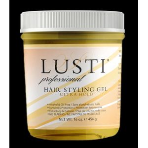 Lusti Professional Hair Styling Gel Yellow (Ultra Hold) 454g 