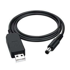 USB to DC 9V 12V 5.5*2.1mm Boost Step up Converter Adapter Cable For Router Cord