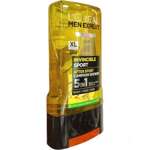 L'Oréal INVINCIBLE SPORT After Sport CAMPHOR SHOWER 5 In 1 Revitalizing Actions BODY FACE HAIR cf