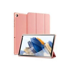 Dux Ducis Domo Series Case for Samsung Galaxy Tab A9 Plus Leather Tri-Fold Flip Cover With Stand Function & Full Protection – Pink Peach