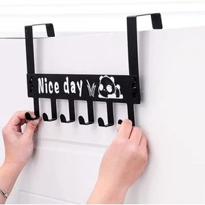 Heavy Duty Metal Over Door Hook Hanger for Clothes, Without Drilling Over The Door Hanging Hook -1pc