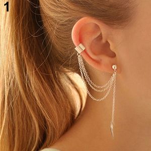 Fashion Clip Earring Hollow Out Leaf Non-Piercing Jewelry Vintage