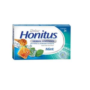 Dabur Honitus Herbal Lozenges – Mint - 24 lozenges