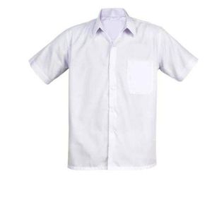 Classic Button Down School Shirt-White