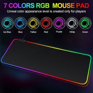 LED Lighted Keyboard Pad Gaming Colorful Lighted Table Mat - 300x800x3mm