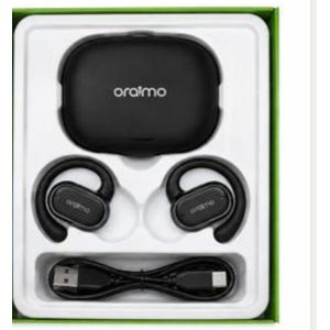 Oraimo X93 Open Snap Clip-On True Wireless Headphones/Airpods/earpods/Airbuds/Earphones that are unique and Stylish_Black 