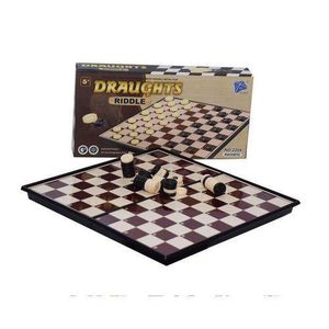 Family Magnetic Draught Board Riddle Game..