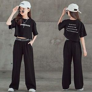 Girls Pants for Spring Pink White Black Knit Loose Wide Leg Trousers Teen  Kids Sweatpants Children's Clothes 10 11 12 13 14Years - AliExpress